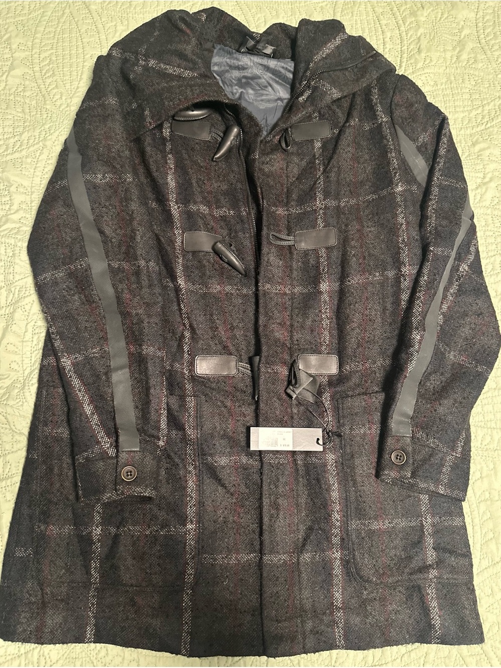 Diesel Black Gold Jomalto Wool Blend Duffle Coat NWT Size 52 Large